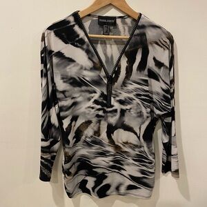 Frank Lyman animal print top